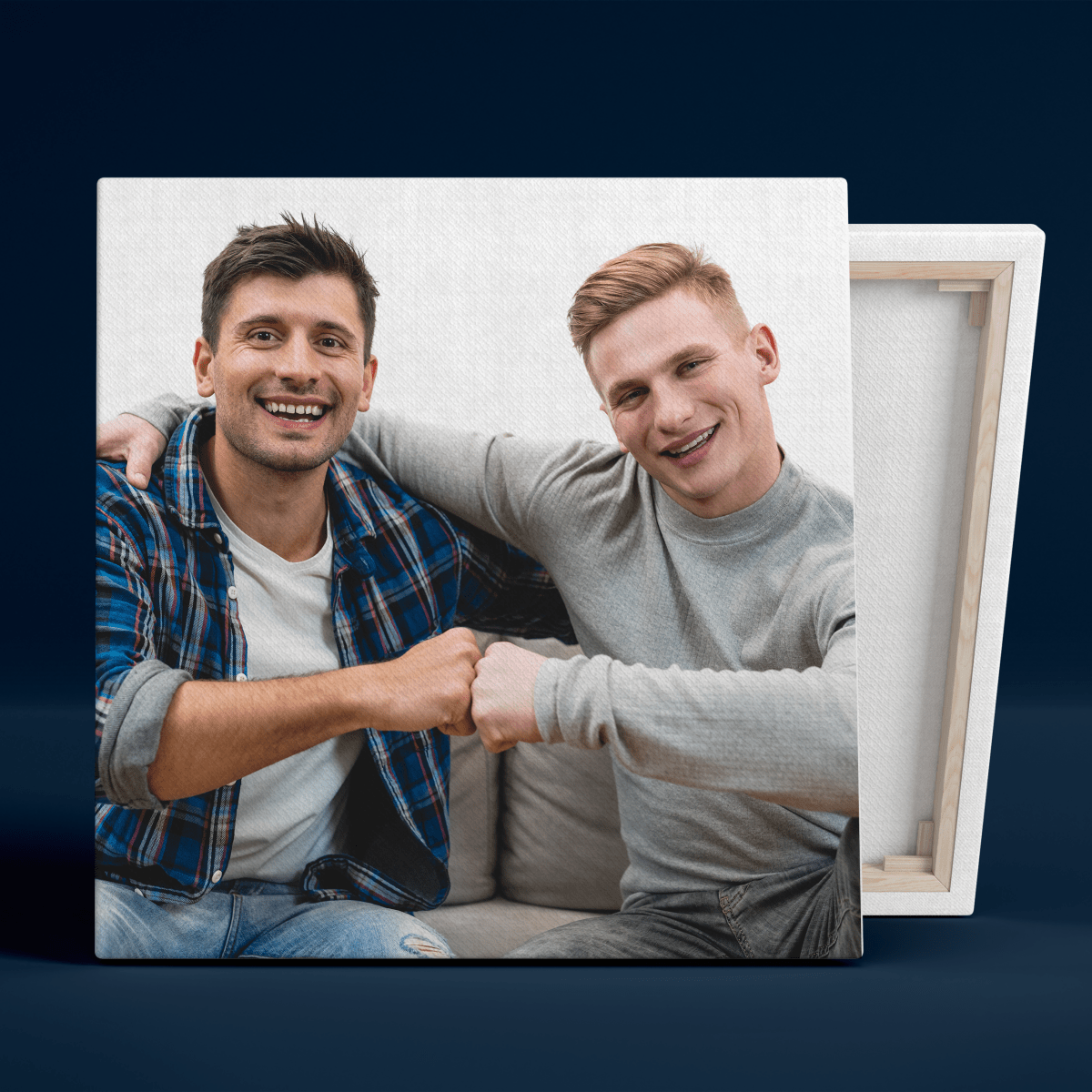 Zdjęcie przyjaciół - druk na płótnie, spersonalizowany prezent dla przyjaciela - Adamell.pl