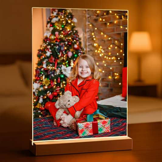 Zdjęcie świąteczne dziecka - Druk na szkle, spersonalizowany prezent dla dziecka - Adamell.pl