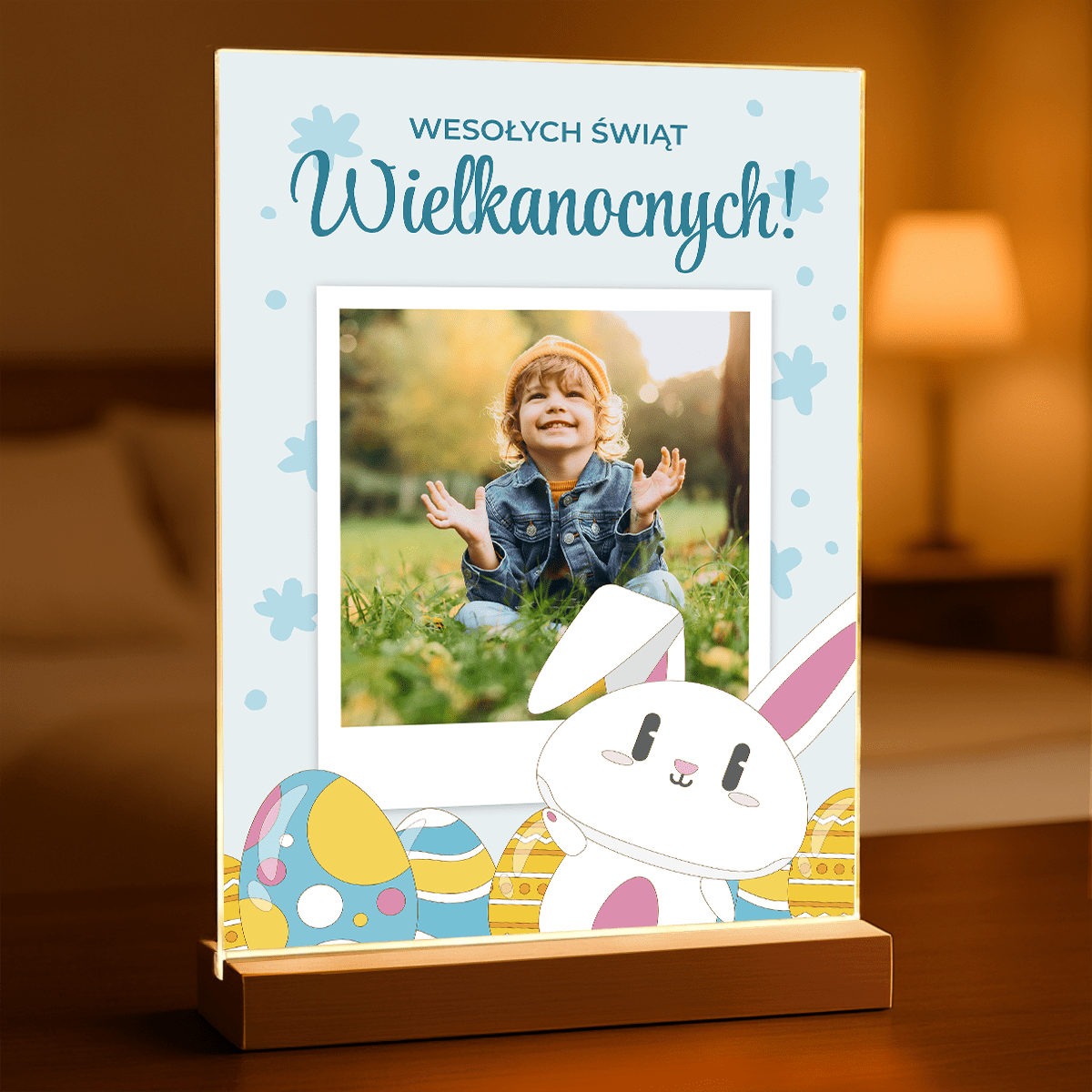 Zdjęcie wielkanocne - Druk na szkle, spersonalizowany prezent dla dziecka - Adamell.pl