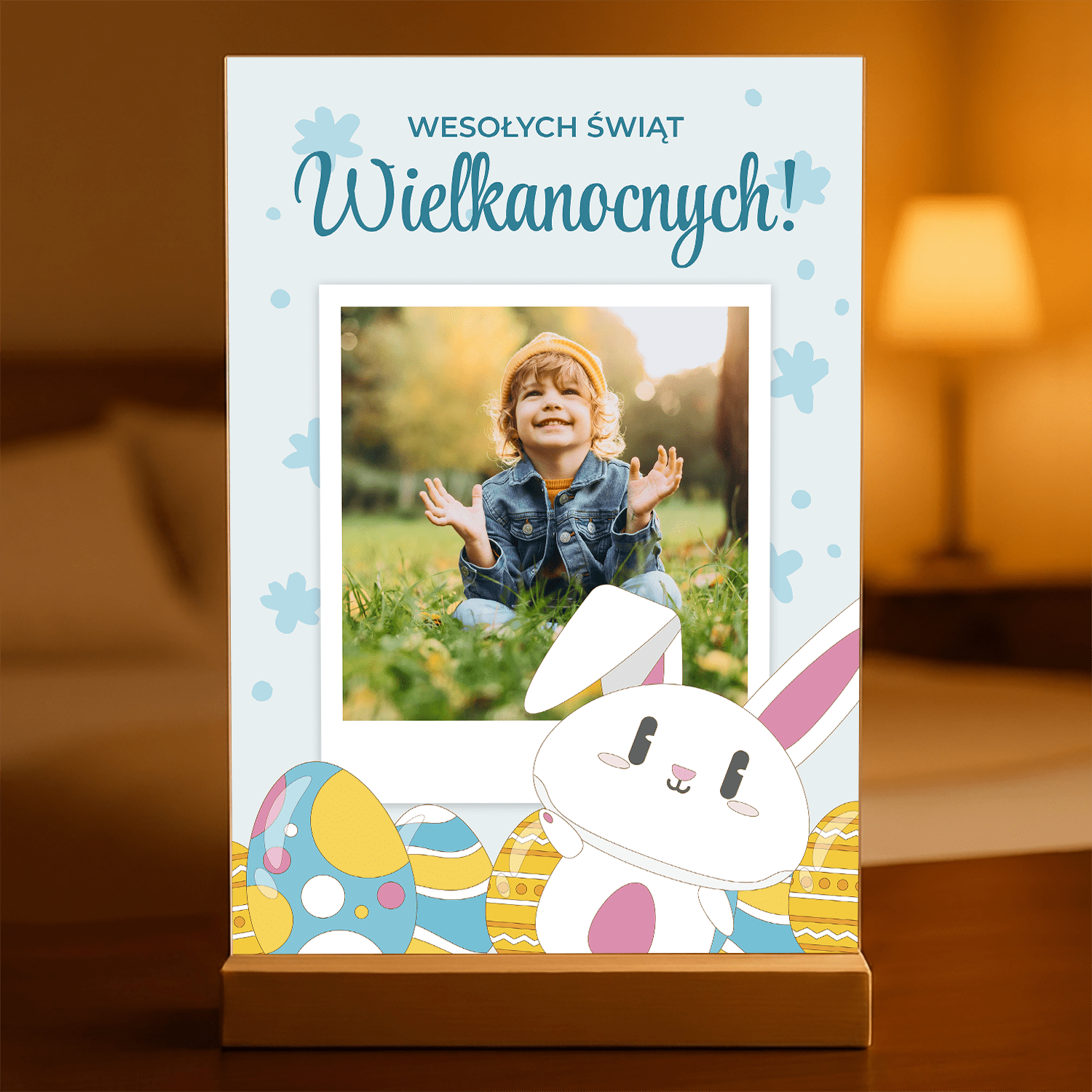 Zdjęcie wielkanocne - Druk na szkle, spersonalizowany prezent dla dziecka - Adamell.pl