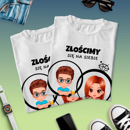 Zestaw 2 koszulek KOCHAMY SIĘ - spersonalizowany prezent dla pary - Adamell.pl