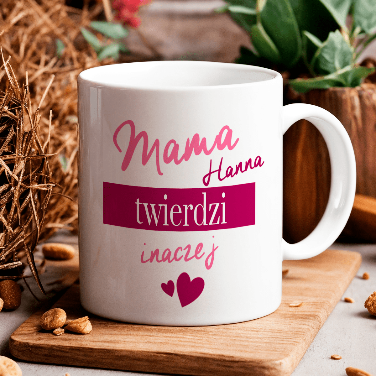 Zestaw MAMA & TATA - 4 x kubek z nadrukiem, spersonalizowany prezent dla rodziców - Adamell.pl