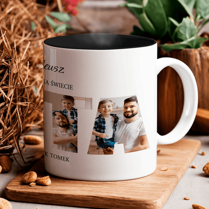 Zestaw TATA - 4 x kubek z nadrukiem, spersonalizowany prezent dla taty - Adamell.pl