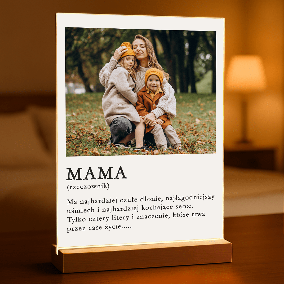 Znaczenie słowa MAMA - Druk na szkle, spersonalizowany prezent dla mamy - Adamell.pl