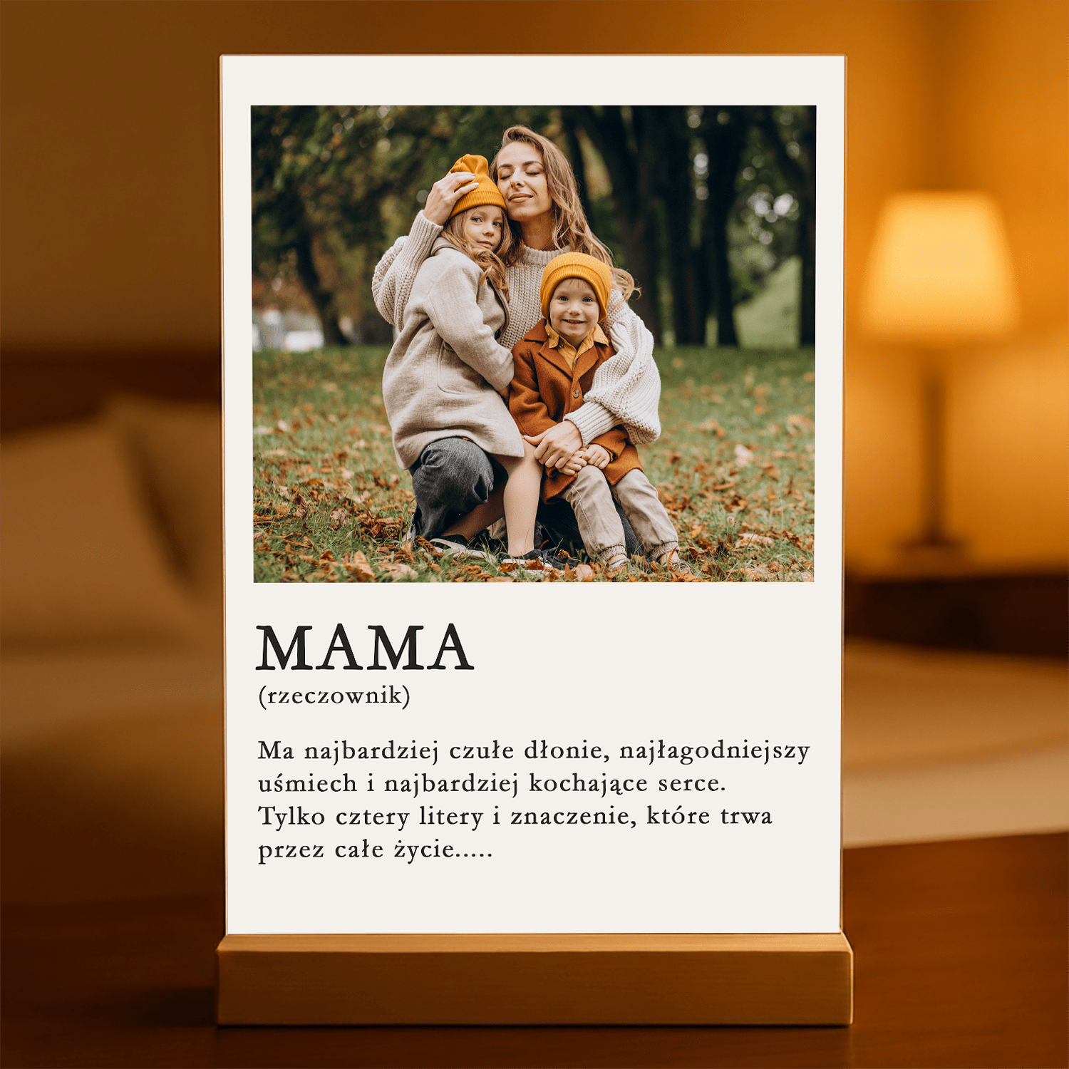 Znaczenie słowa MAMA - Druk na szkle, spersonalizowany prezent dla mamy - Adamell.pl