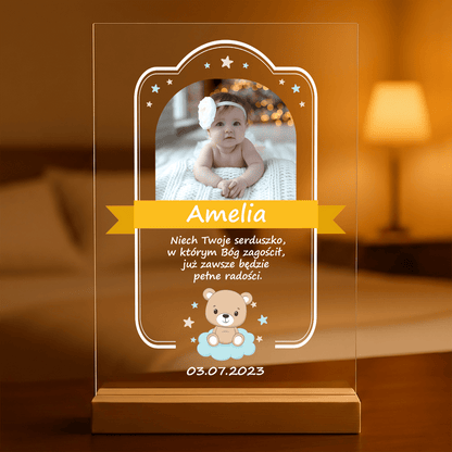 Życzenia dla dziecka - Druk na szkle, spersonalizowany prezent dla dziecka - Adamell.pl