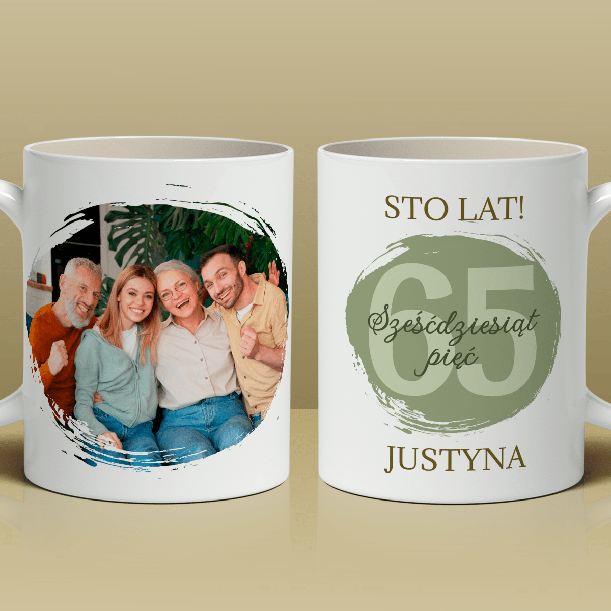 65. urodziny - 1x Kubek z nadrukiem, spersonalizowany prezent dla kobiety - Adamell.pl