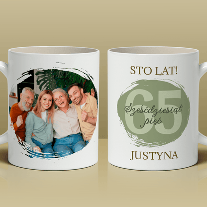 65. urodziny - 1x Kubek z nadrukiem, spersonalizowany prezent dla kobiety - Adamell.pl