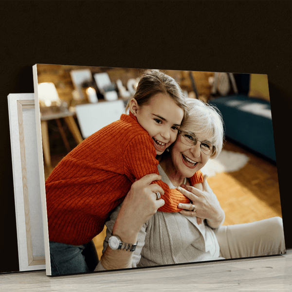 Babcia i wnuczka zdjęcie - druk na płótnie, spersonalizowany prezent dla babci - Adamell.pl