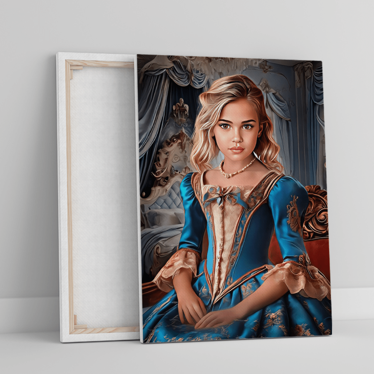 Baśniowy portret - druk na płótnie, spersonalizowany prezent dla dziecka - Adamell.pl