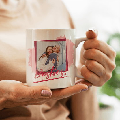 Besties - Zestaw 2 x Kubek z nadrukiem, spersonalizowany prezent dla przyjaciółek - Adamell.pl