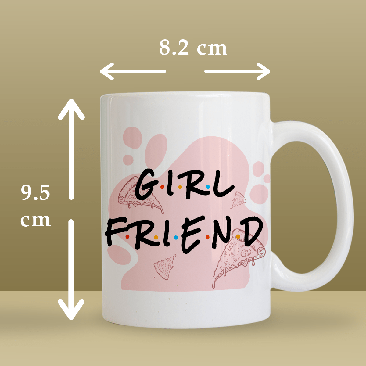 Boyfriend & Girlfriend - Zestaw 2 x Kubek z nadrukiem, spersonalizowany prezent dla pary - Adamell.pl