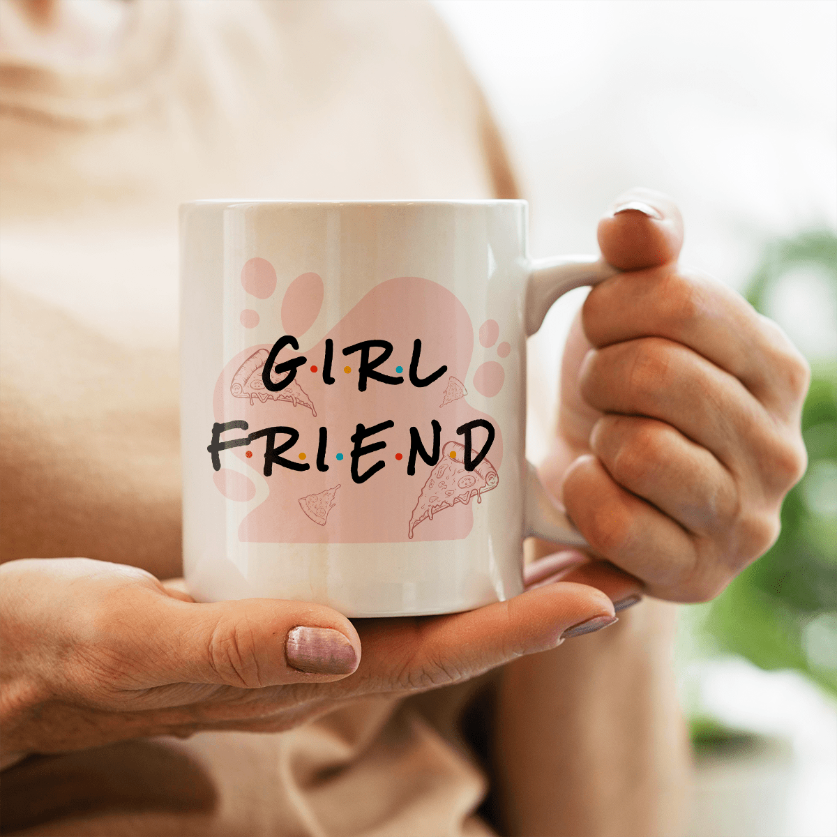 Boyfriend & Girlfriend - Zestaw 2 x Kubek z nadrukiem, spersonalizowany prezent dla pary - Adamell.pl
