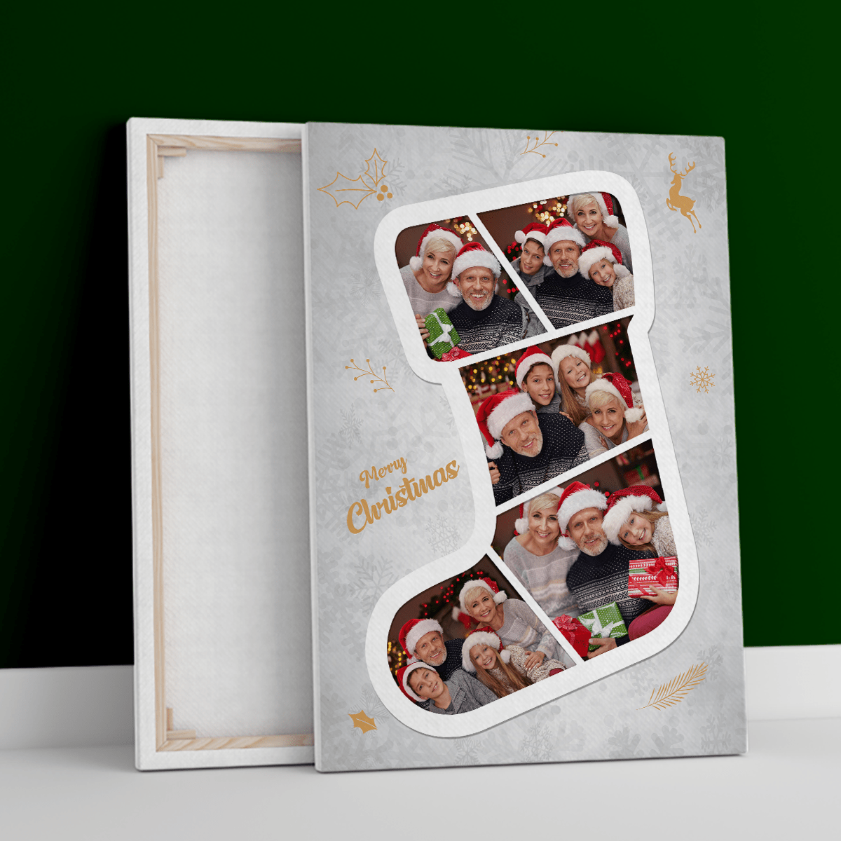 But Świętego Mikołaja - druk na płótnie, spersonalizowany prezent dla dziadków - Adamell.pl