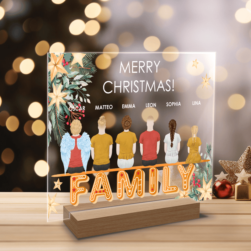 Clipart świąteczny Family - Druk na szkle, spersonalizowany prezent dla rodziców - Adamell.pl