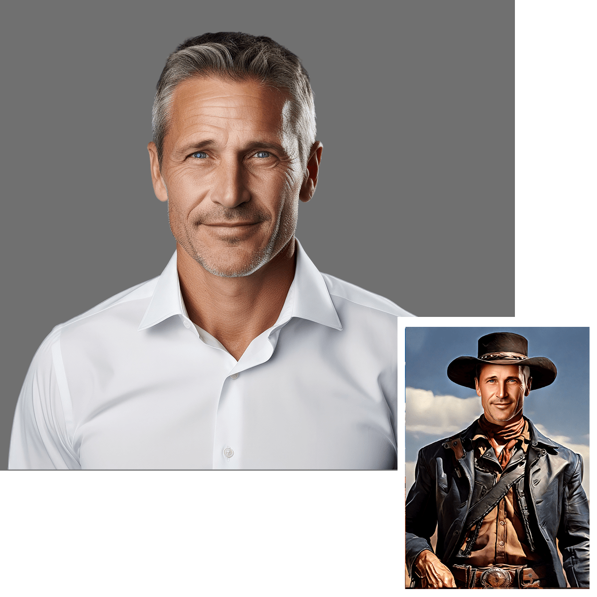 Cowboy - druk na płótnie, spersonalizowany prezent dla taty - Adamell.pl