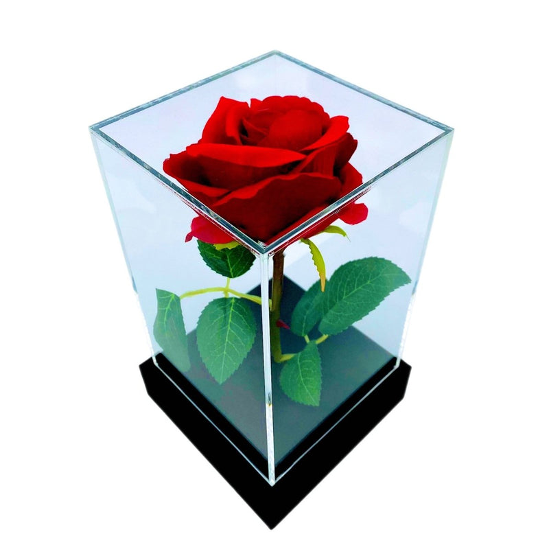Czerwona Róża w szkle + GRATISY - Adamell.pl