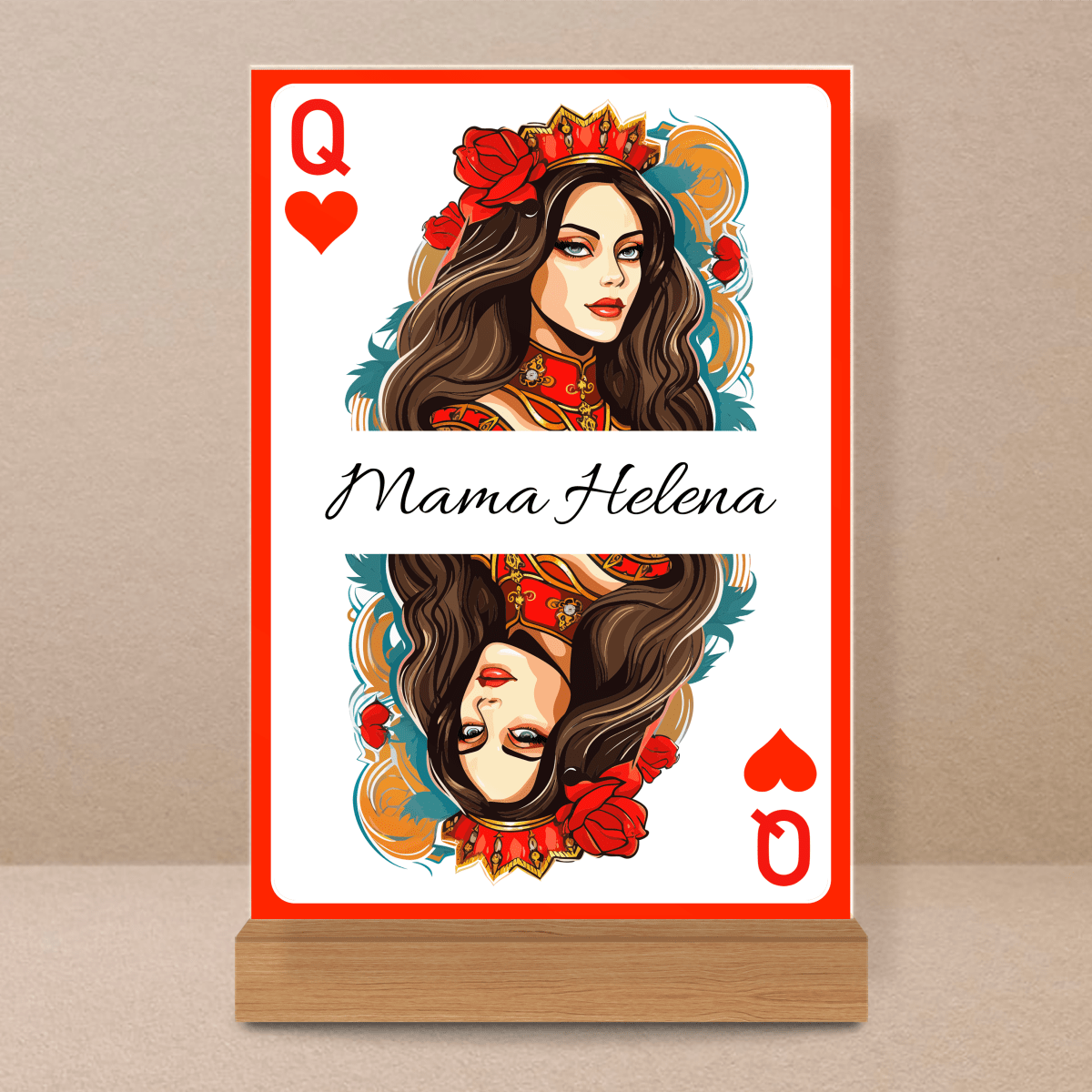 Dama Kier - Druk na szkle, spersonalizowany prezent dla mamy - Adamell.pl