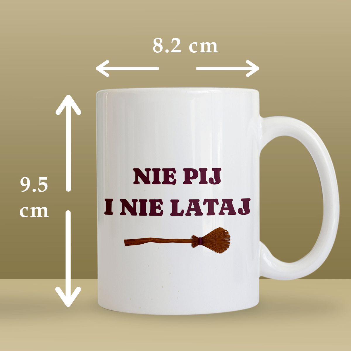 Dla czarownicy - 1x Kubek z nadrukiem, spersonalizowany prezent dla przyjaciela - Adamell.pl