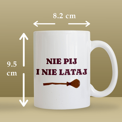 Dla czarownicy - 1x Kubek z nadrukiem, spersonalizowany prezent dla przyjaciela - Adamell.pl