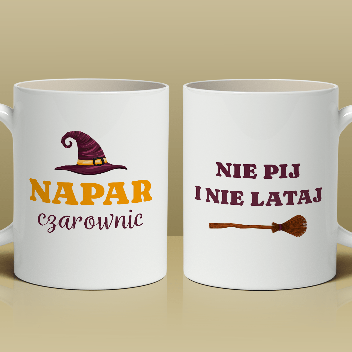Dla czarownicy - 1x Kubek z nadrukiem, spersonalizowany prezent dla przyjaciela - Adamell.pl