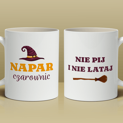 Dla czarownicy - 1x Kubek z nadrukiem, spersonalizowany prezent dla przyjaciela - Adamell.pl