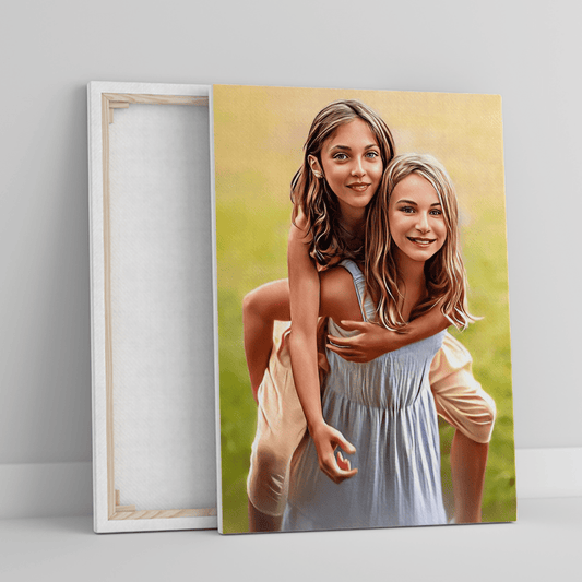 Dla kochanego rodzeństwa - druk na płótnie, spersonalizowany prezent dla siostry - Adamell.pl