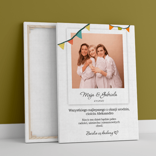 Dla kochanej cioci - druk na płótnie, spersonalizowany prezent dla cioci - Adamell.pl