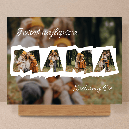 Dla mamusi - Druk na szkle, spersonalizowany prezent dla mamy - Adamell.pl