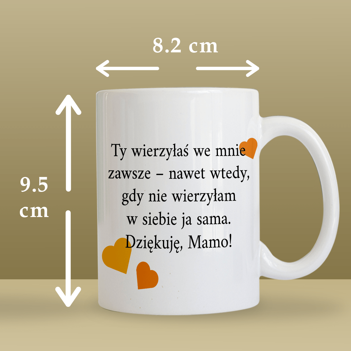Dla mamy imię + zdjęcie - 1x Kubek z nadrukiem, spersonalizowany prezent dla mamy - Adamell.pl