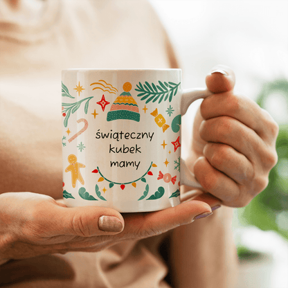 Dla mamy na święta - 1x Kubek z nadrukiem, spersonalizowany prezent dla mamy - Adamell.pl