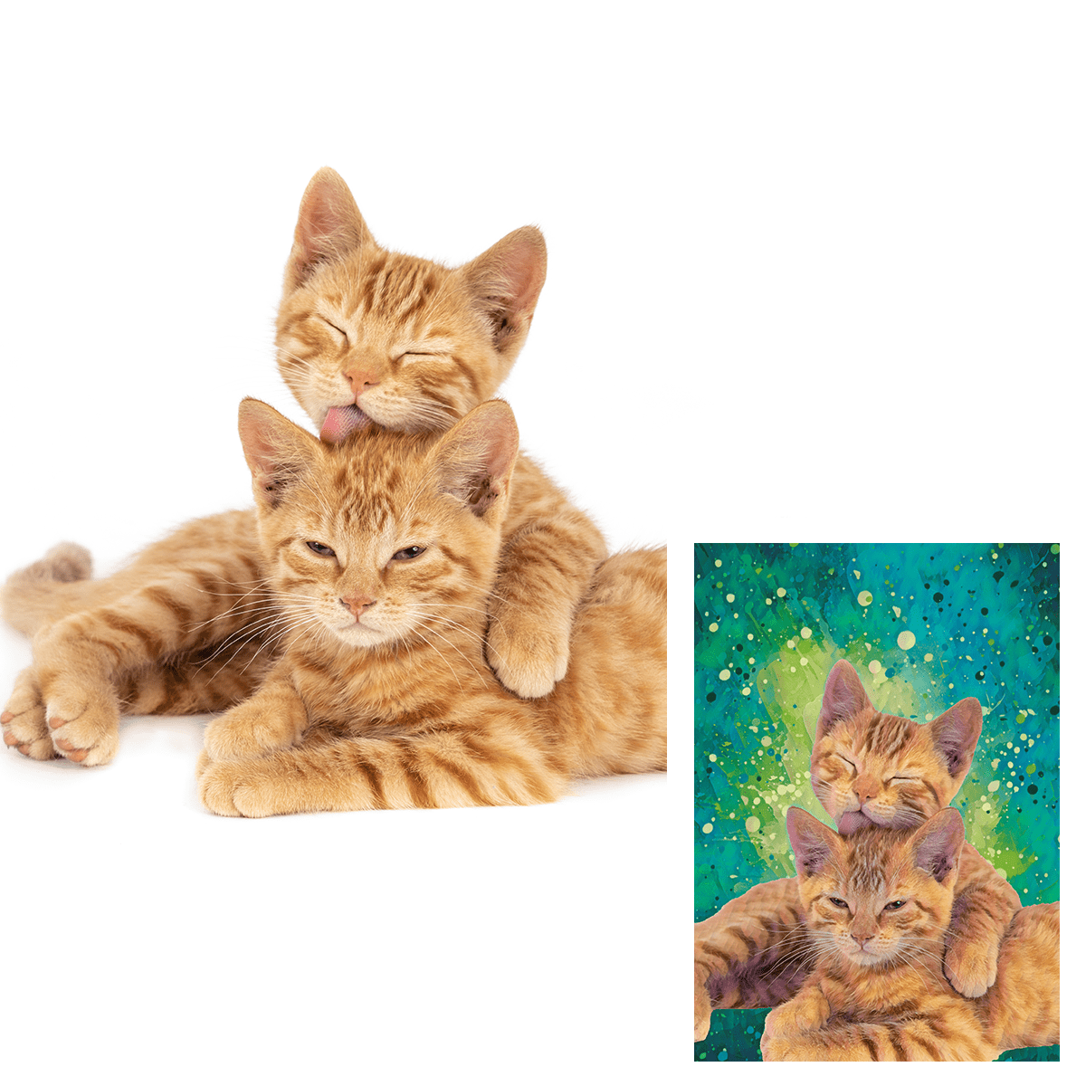 Dla miłośników kotów - druk na płótnie, spersonalizowany prezent - Adamell.pl