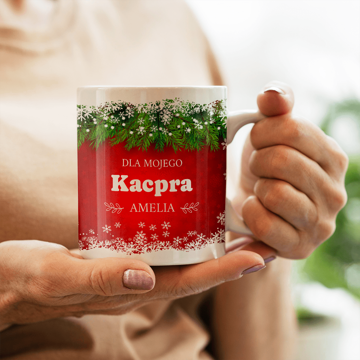 Dla mojego chłopaka na święta - 1x Kubek z nadrukiem, spersonalizowany prezent dla mężczyzny - Adamell.pl
