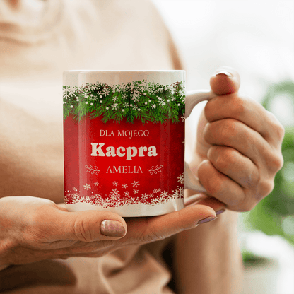 Dla mojego chłopaka na święta - 1x Kubek z nadrukiem, spersonalizowany prezent dla mężczyzny - Adamell.pl