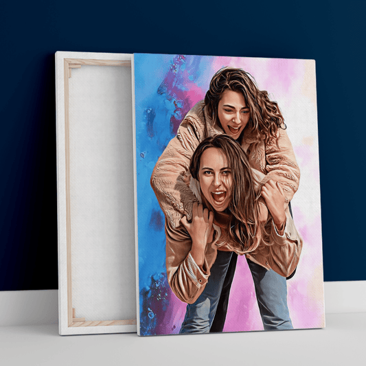 Dla mojej najlepszej przyjaciółki - druk na płótnie, spersonalizowany prezent dla przyjaciółki - Adamell.pl