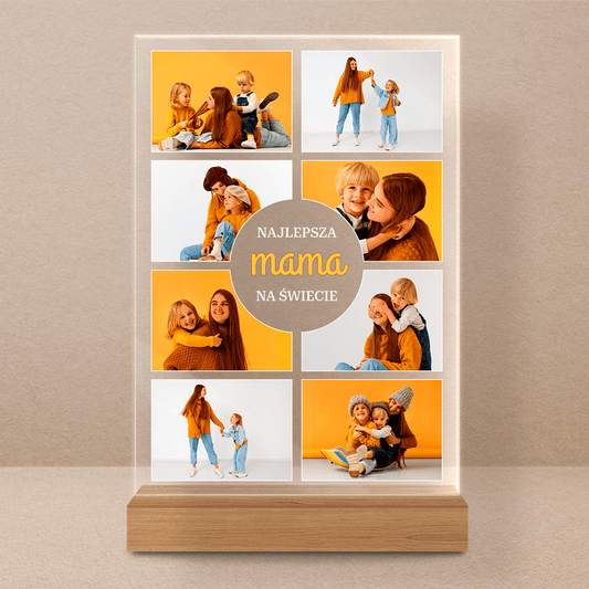 Dla najlepszej mamusi - Druk na szkle, spersonalizowany prezent dla mamy - Adamell.pl