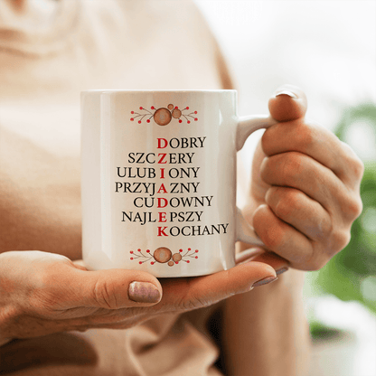 Dla najwspanialszego dziadka - 1x Kubek z nadrukiem, spersonalizowany prezent dla dziadka - Adamell.pl