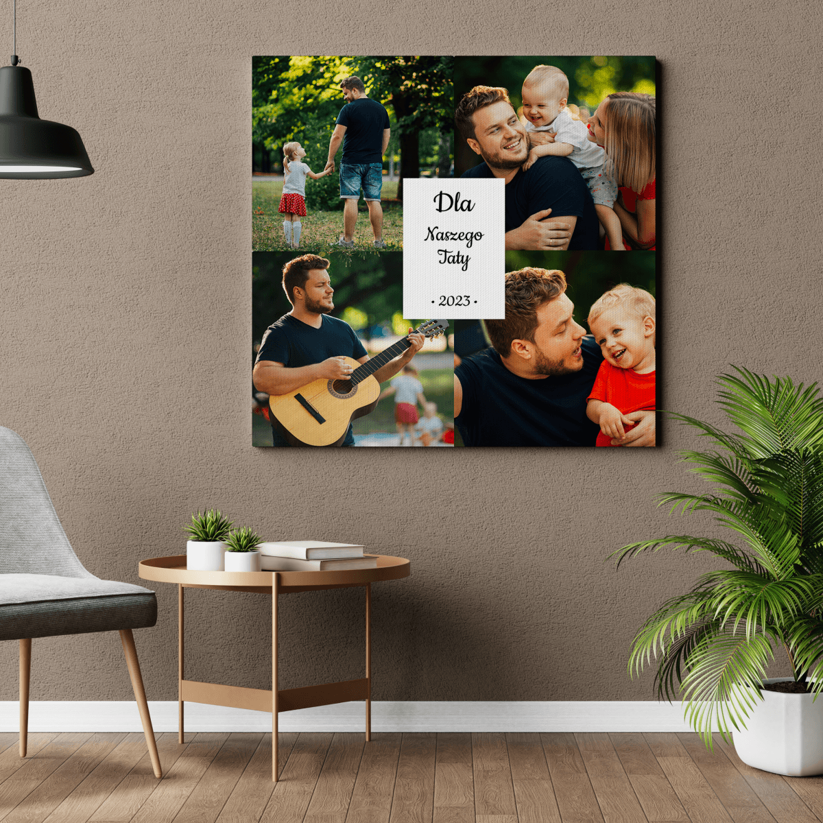 Dla naszego taty - druk na płótnie, spersonalizowany prezent dla taty - Adamell.pl - Wyjątkowe Prezenty