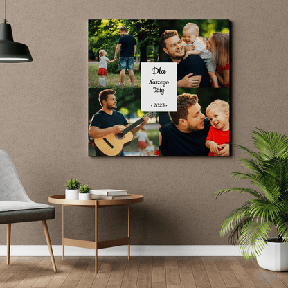 Dla naszego taty - druk na płótnie, spersonalizowany prezent dla taty - Adamell.pl - Wyjątkowe Prezenty