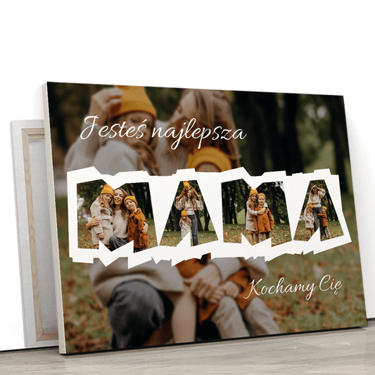 Dla naszej mamy - druk na płótnie, spersonalizowany prezent dla mamy - Adamell.pl