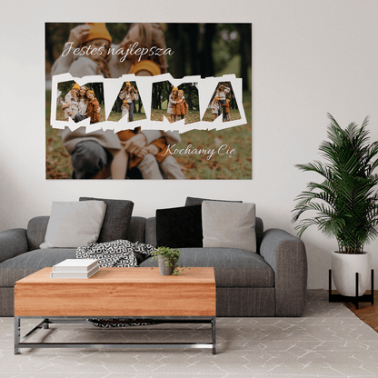 Dla naszej mamy - druk na płótnie, spersonalizowany prezent dla mamy - Adamell.pl