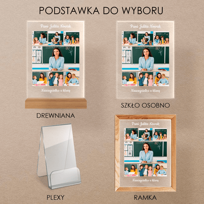 Dla super nauczyciela - Druk na szkle, spersonalizowany prezent dla nauczyciela - Adamell.pl