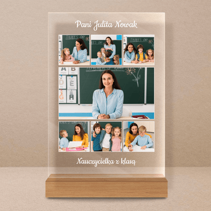 Dla super nauczyciela - Druk na szkle, spersonalizowany prezent dla nauczyciela - Adamell.pl