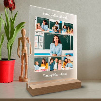 Dla super nauczyciela - Druk na szkle, spersonalizowany prezent dla nauczyciela - Adamell.pl