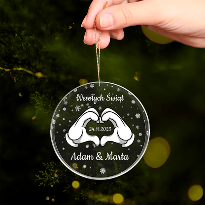 Dla ukochanego - bombka choinkowa, spersonalizowany prezent dla chłopaka - Adamell.pl