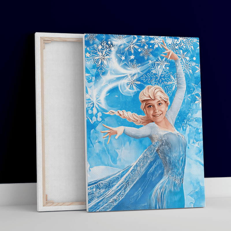 Elsa Frozen - druk na płótnie, spersonalizowany prezent dziecka - Adamell.pl