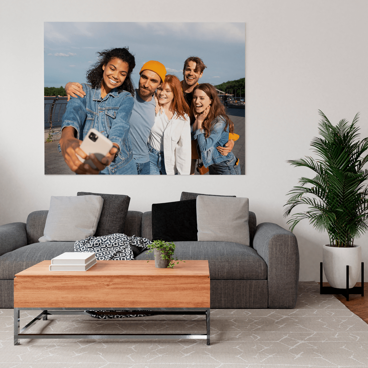 Fotografia przyjaciele - druk na płótnie, spersonalizowany prezent dla przyjaciela - Adamell.pl