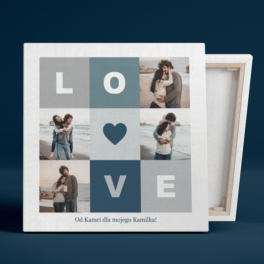Fotoprezent od dziewczyny - druk na płótnie, spersonalizowany prezent dla chłopaka - Adamell.pl