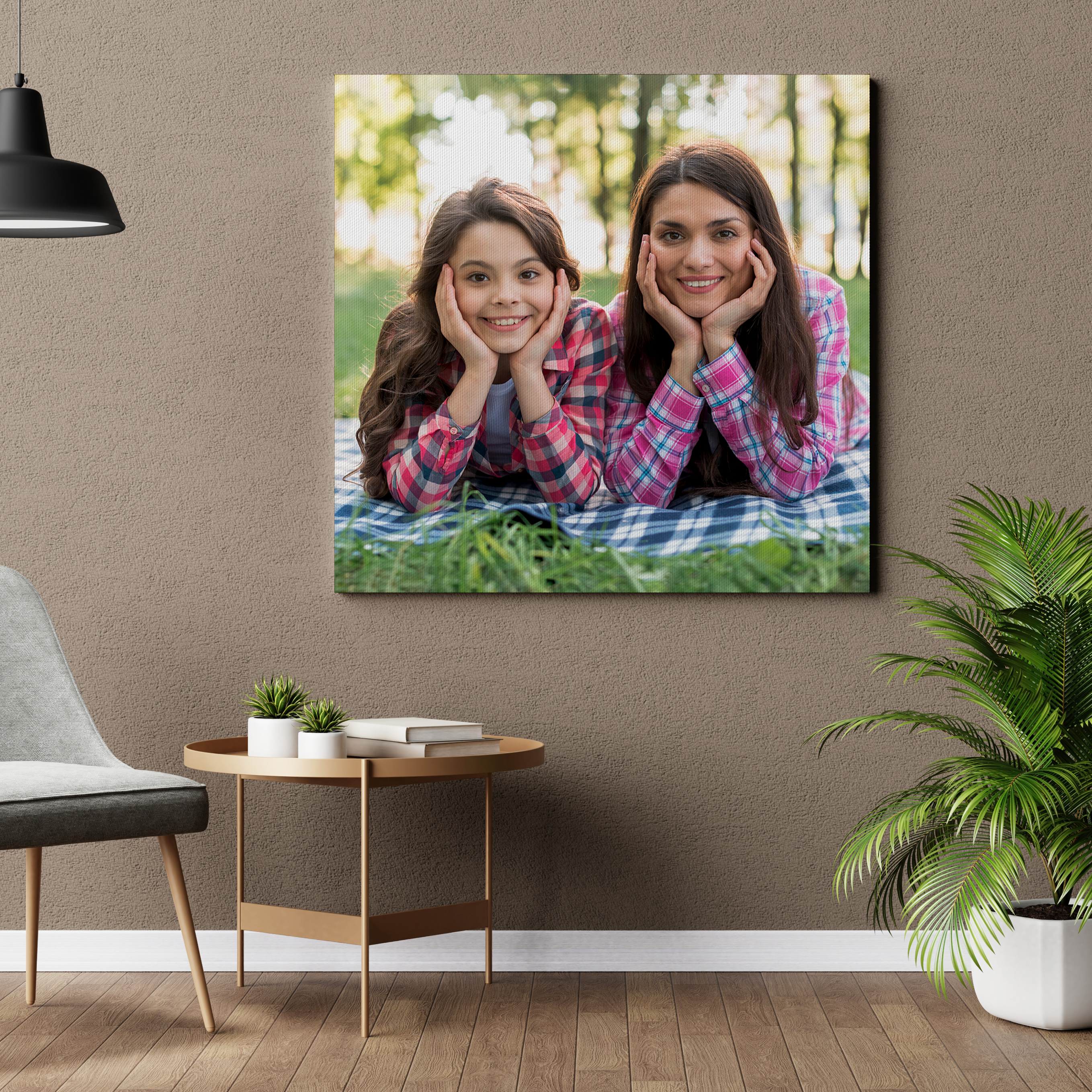 Mama i córka - druk na płótnie, spersonalizowany prezent
