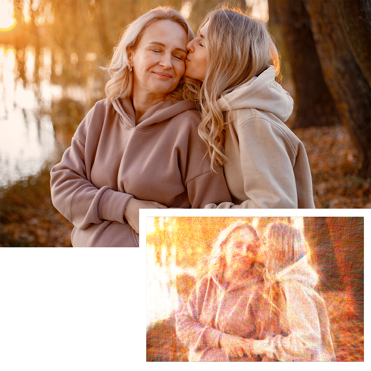Portret z linii - druk na płótnie, spersonalizowany prezent